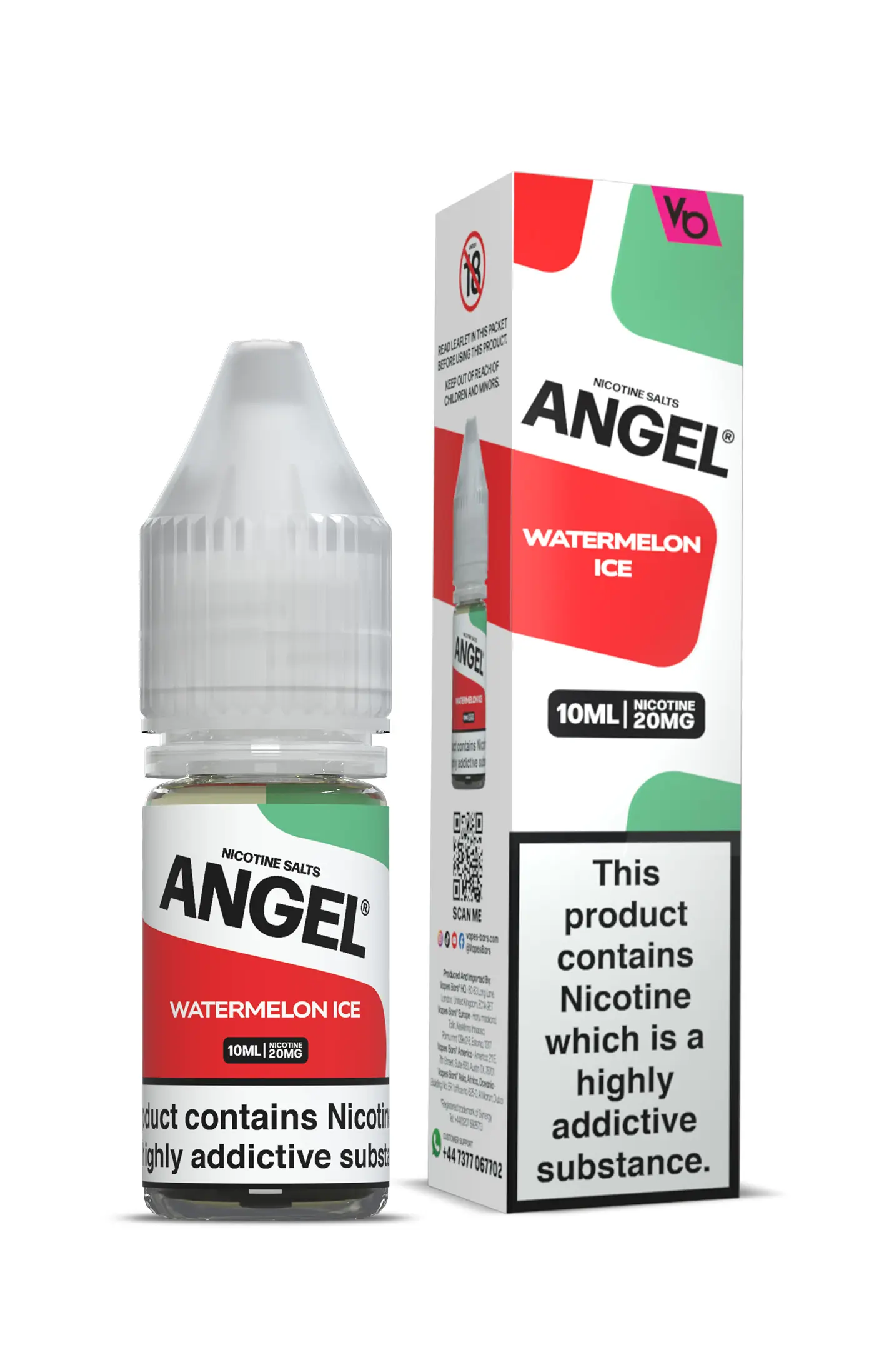  Watermelon Ice Nic Salt E-Liquid by Angel 10ml 